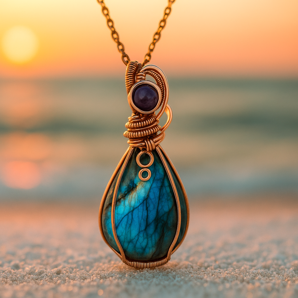 Vintage Mermaid Necklace β Handcrafted Golden Pendant