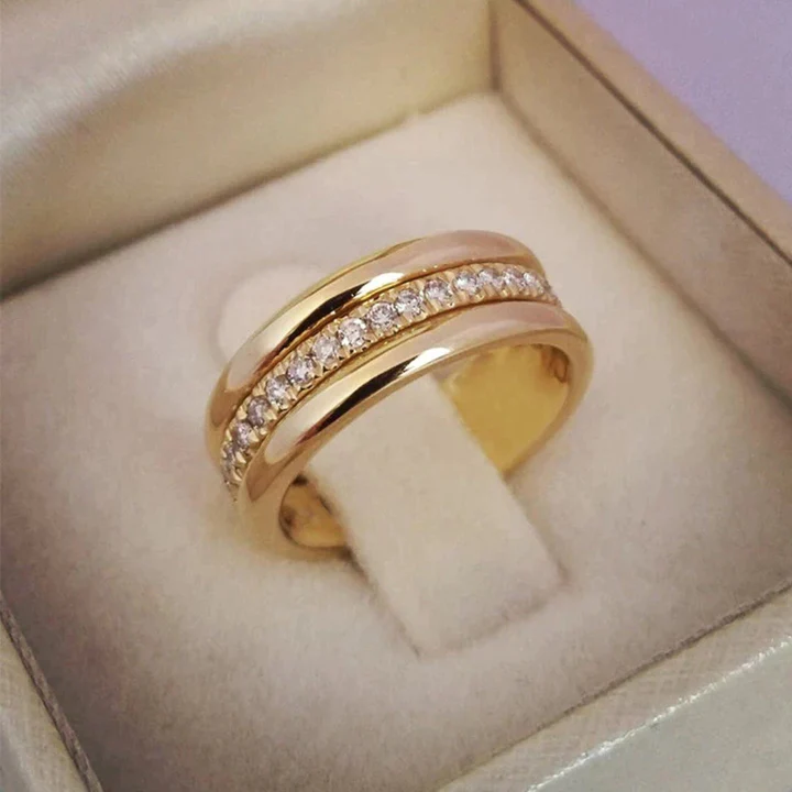 Rebecca | Vintage Zirconia Inlaid Ring