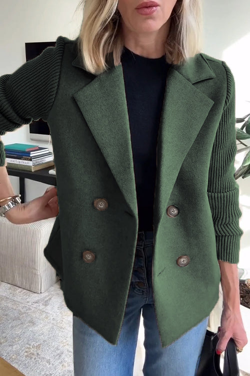 Anaru™ | Premium Elegant Knit-Sleeve Blazer