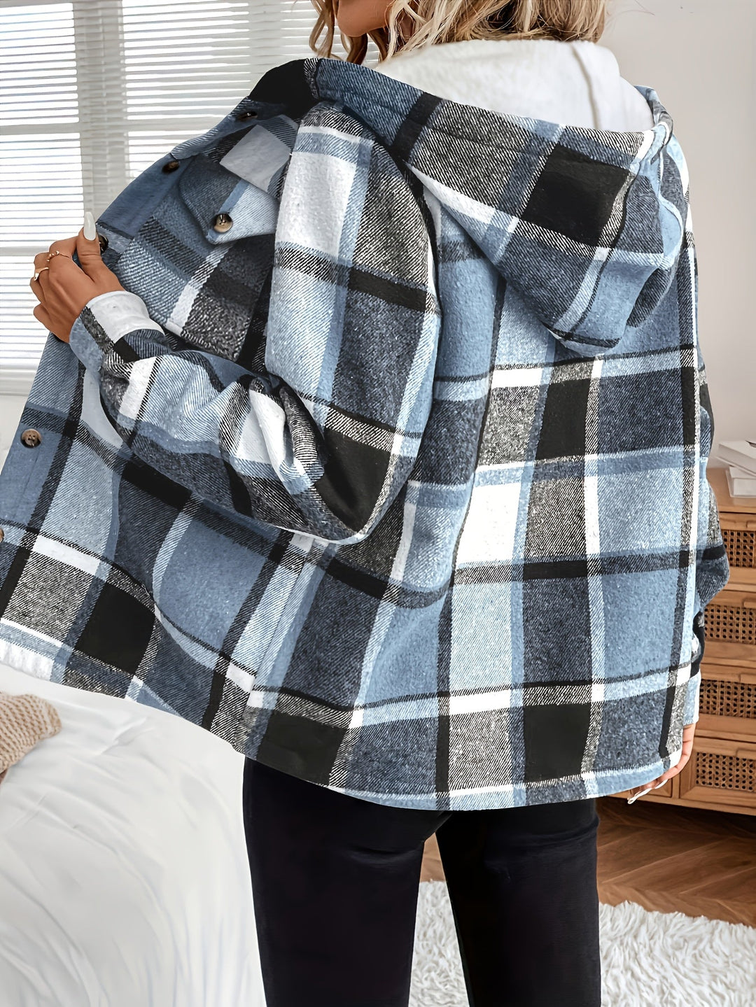 Mapu | Flannel-Style Hoodie Jacket