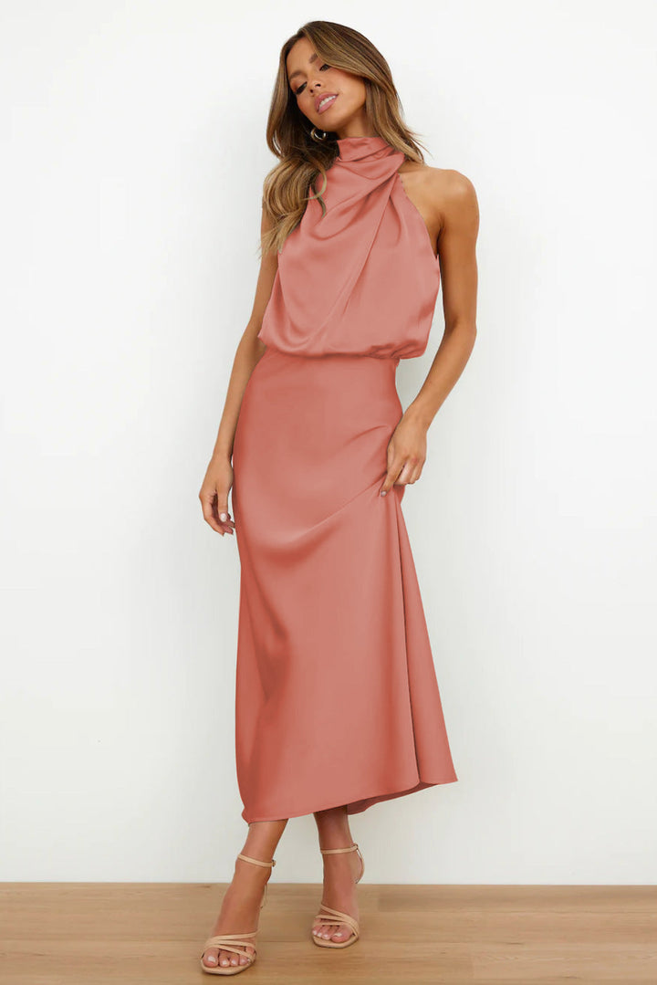Georgina | Midi Dress with Off-the-Shoulder Design