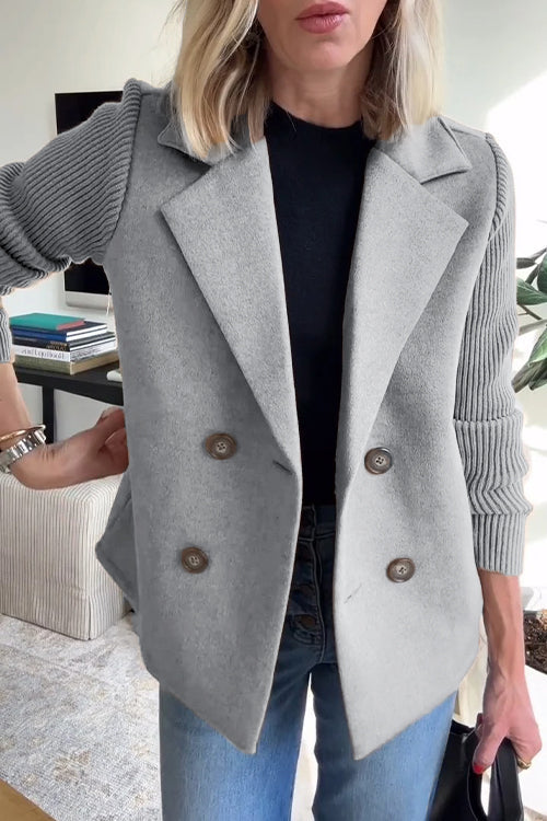 Anaru™ | Premium Elegant Knit-Sleeve Blazer