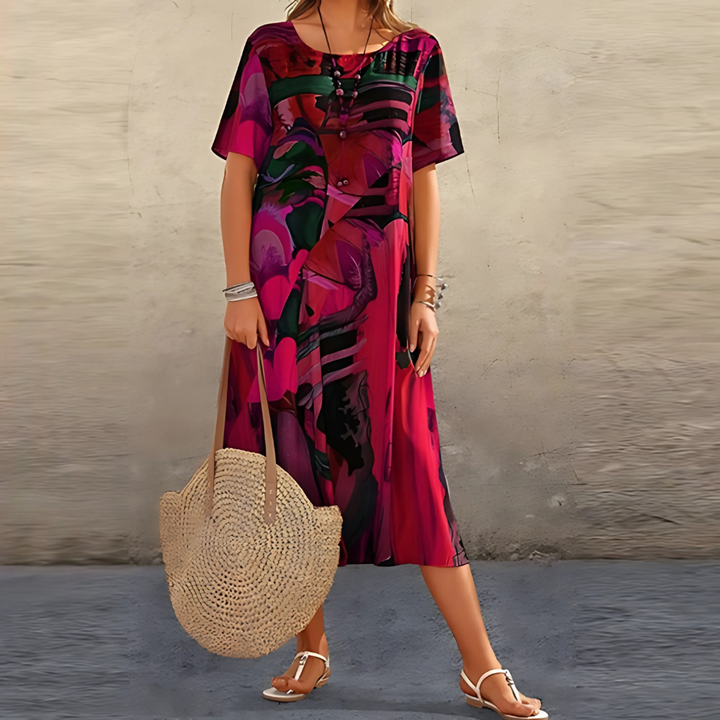 Nyelara | Comfortable Floral Dress