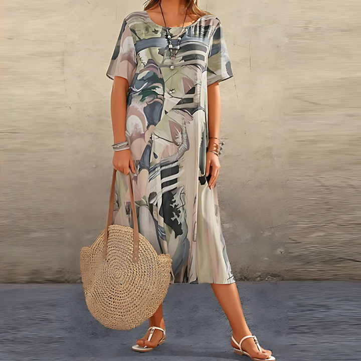 Nyelara | Comfortable Floral Dress
