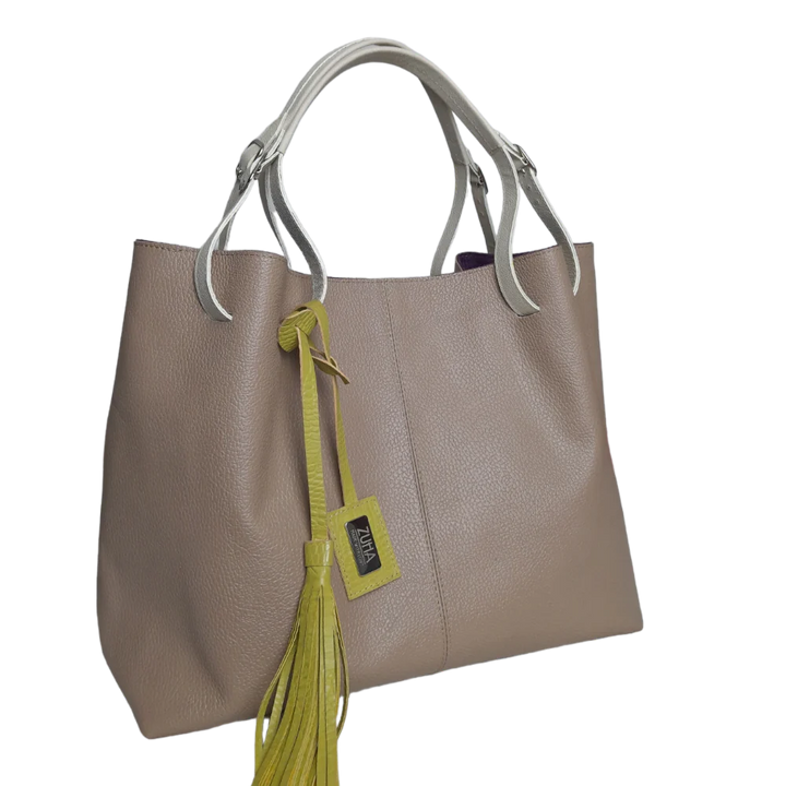 Adelle | Taupe women's leather bag