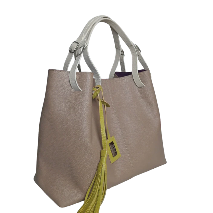 Adelle | Taupe women's leather bag
