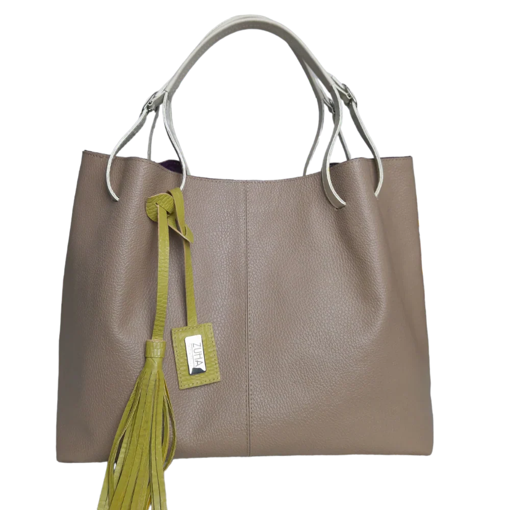 Adelle | Taupe women's leather bag