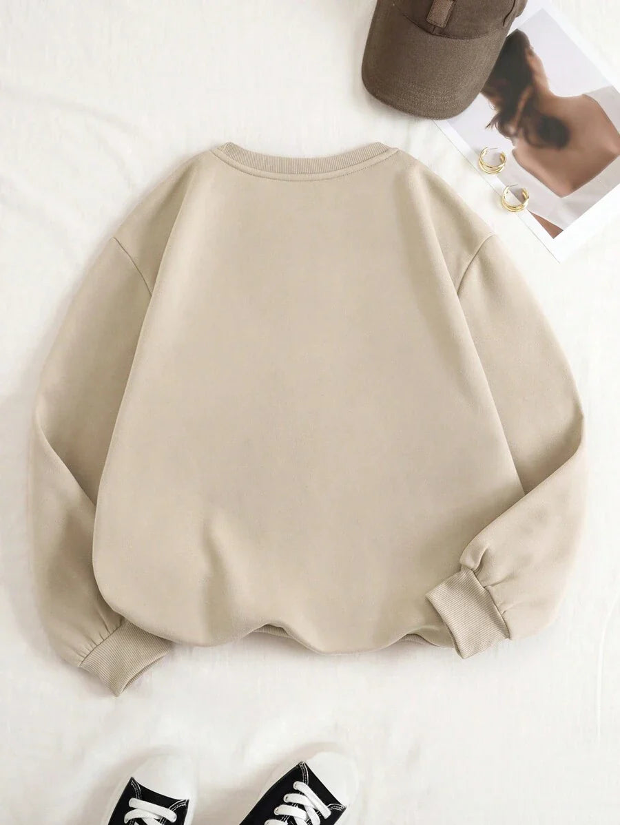 Veloura | Classic Solid Colour Comfort Sweatshirt