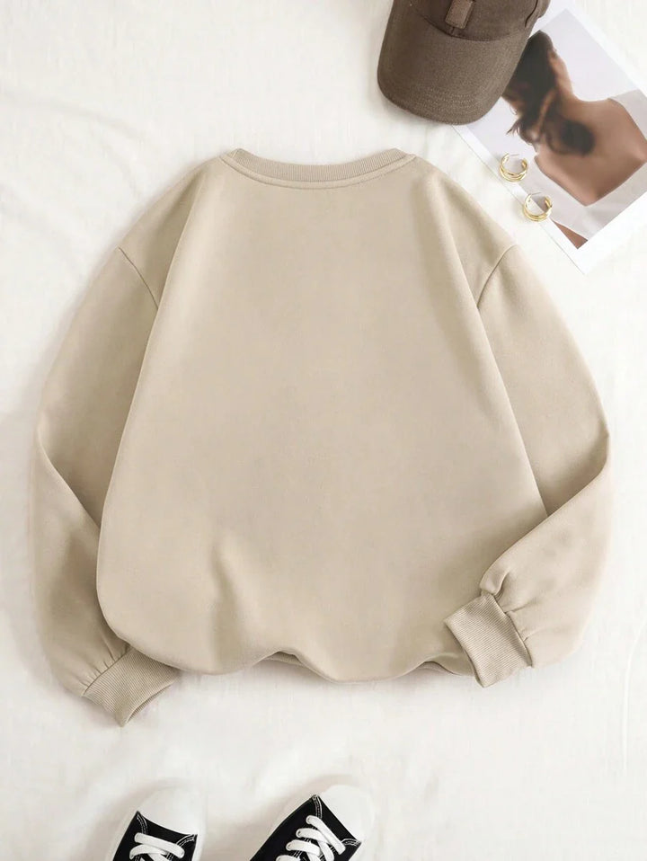 Veloura | Classic Solid Colour Comfort Sweatshirt