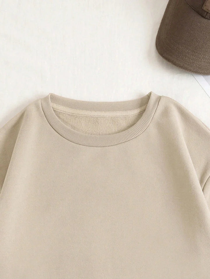 Veloura | Classic Solid Colour Comfort Sweatshirt