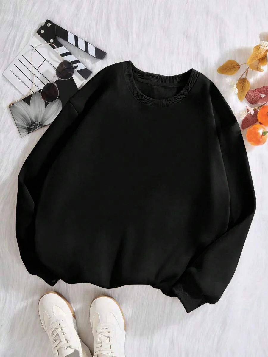 Veloura | Classic Solid Colour Comfort Sweatshirt