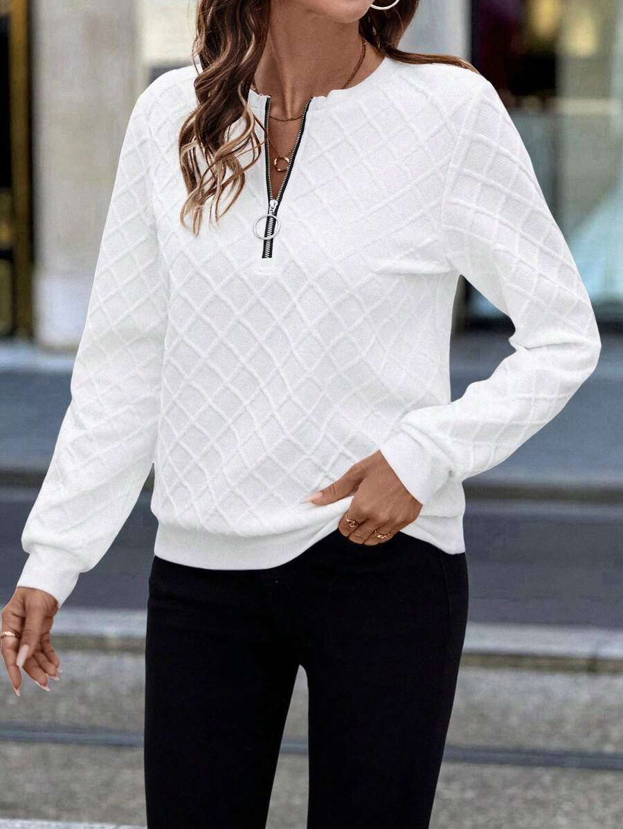 Delyra | Premium Textured Cosy  Sweatshirt