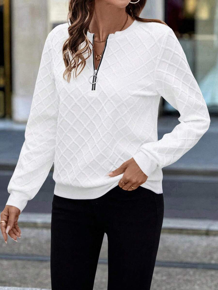 Delyra | Premium Textured Cosy  Sweatshirt