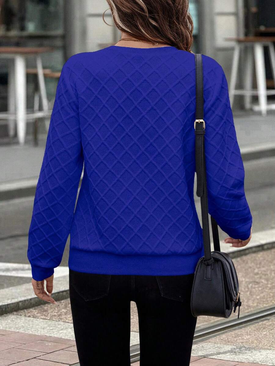 Delyra | Premium Textured Cosy  Sweatshirt
