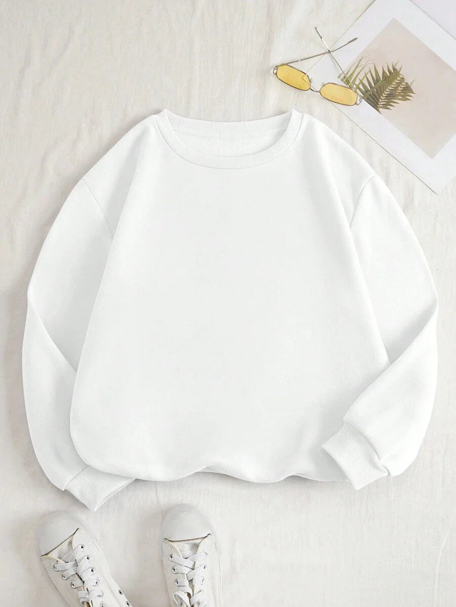 Veloura | Classic Solid Colour Comfort Sweatshirt