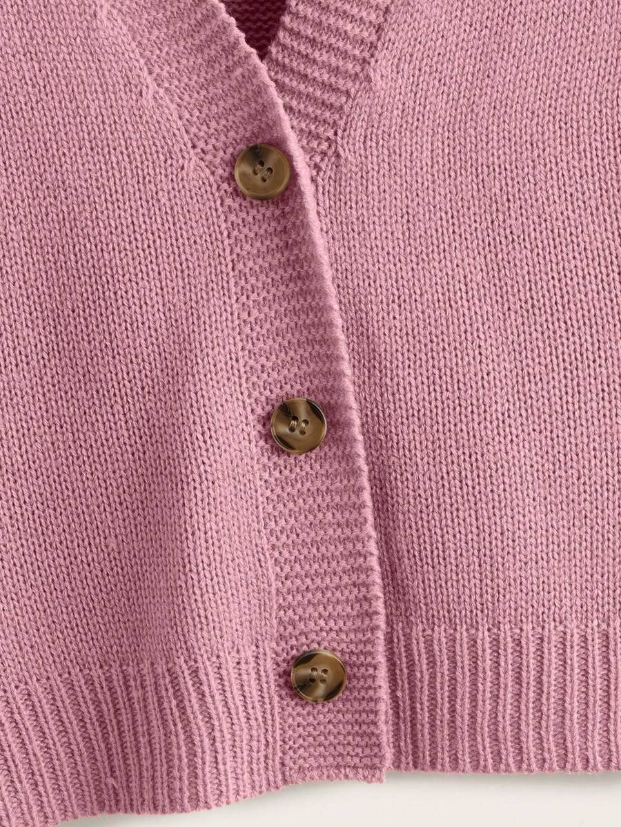 Juna | Premium V-Neck Button Cardigan