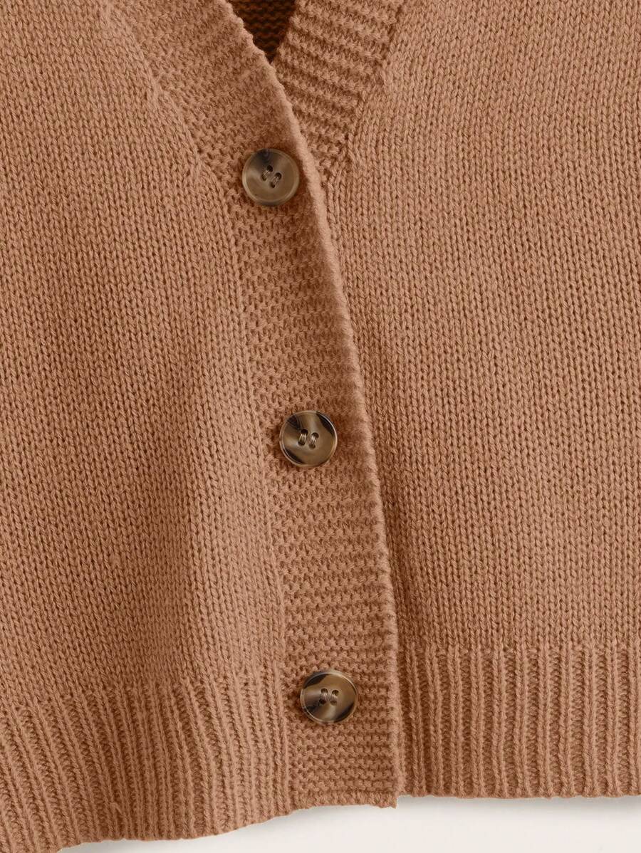 Juna | Premium V-Neck Button Cardigan