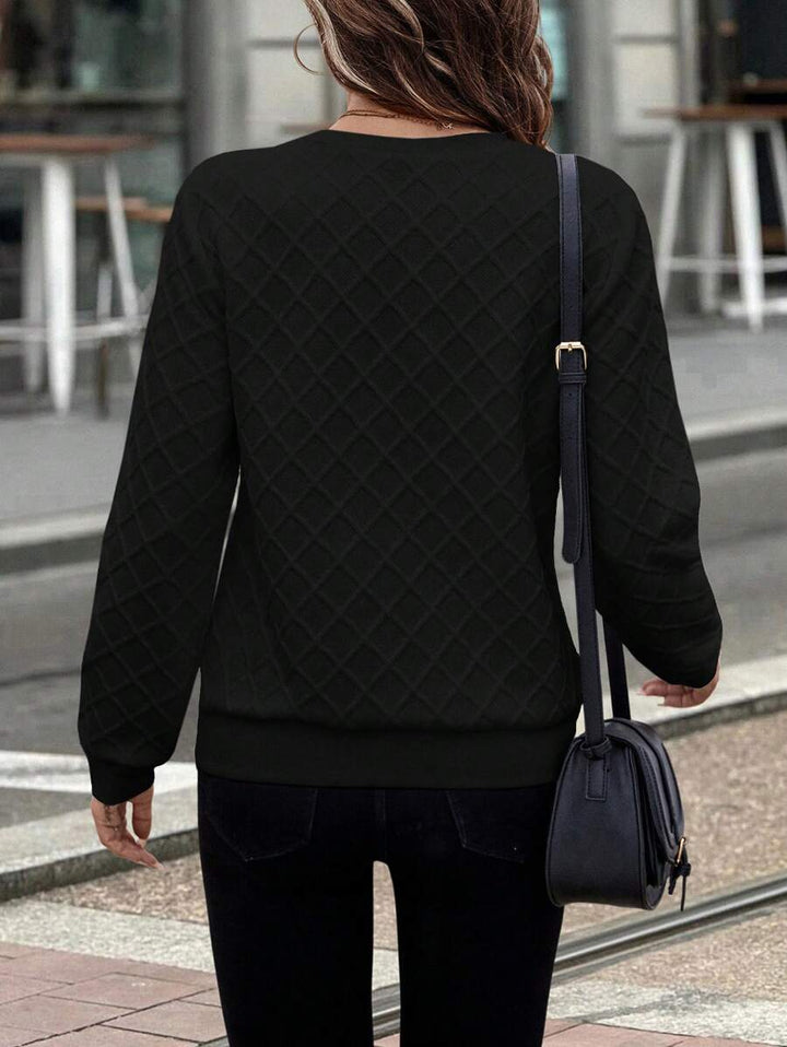 Delyra | Premium Textured Cosy  Sweatshirt