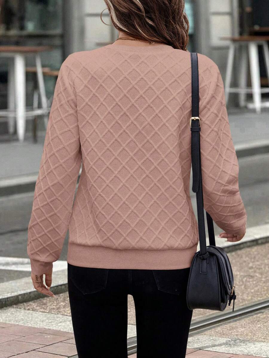 Delyra | Premium Textured Cosy  Sweatshirt