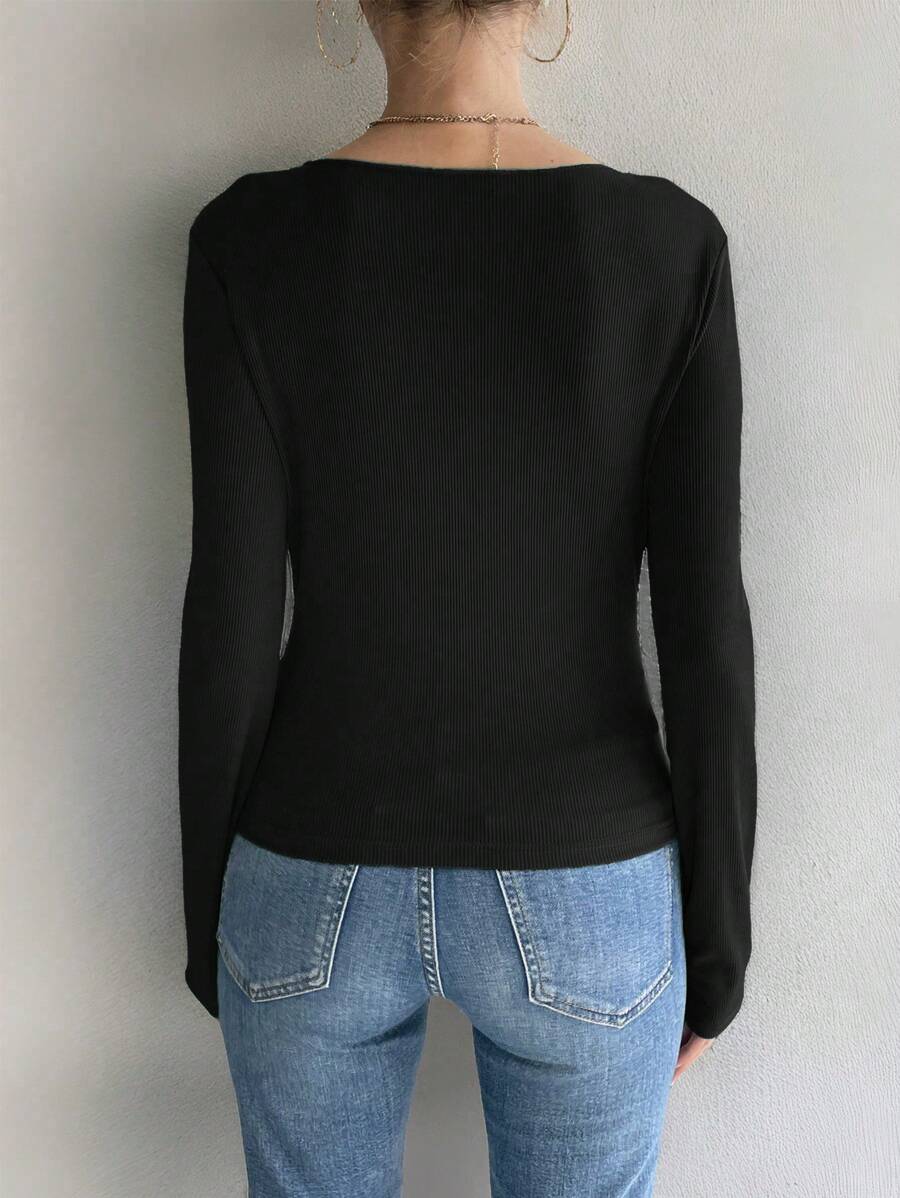 Talira | Slim Fit Long Sleeve Top