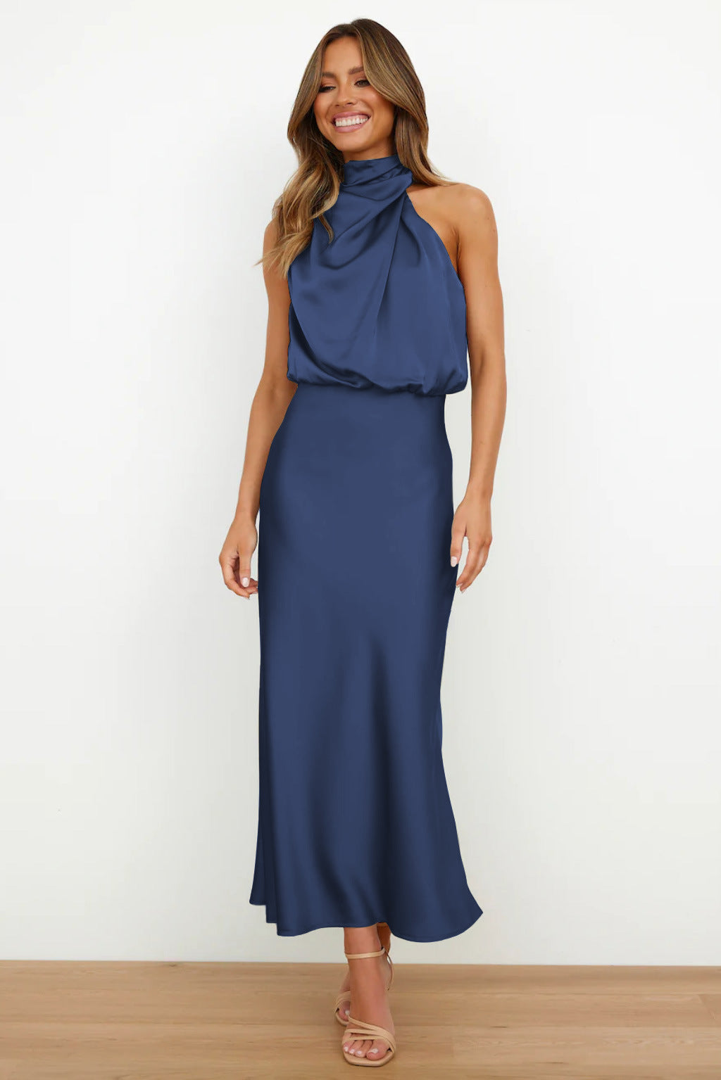 Georgina | Midi Dress with Off-the-Shoulder Design