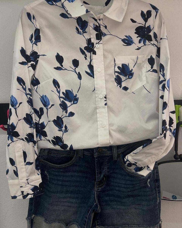 Miranda | Fresh Collared Long Sleeve Shirt