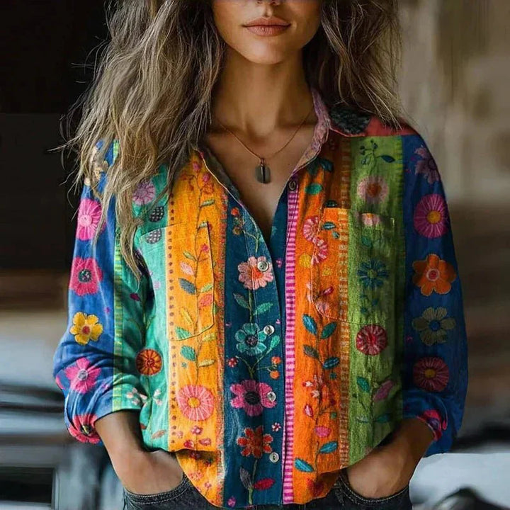 Maru | Premium Vintage Printed Blouse