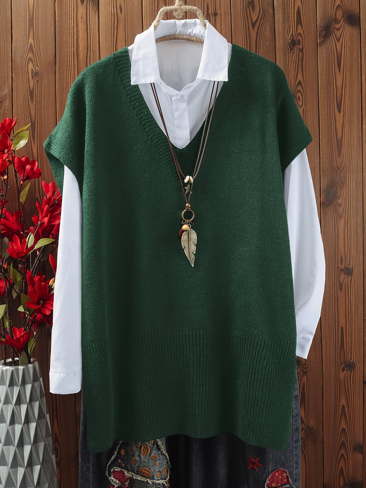 Naeva | Soft Knit V-Neck Vest
