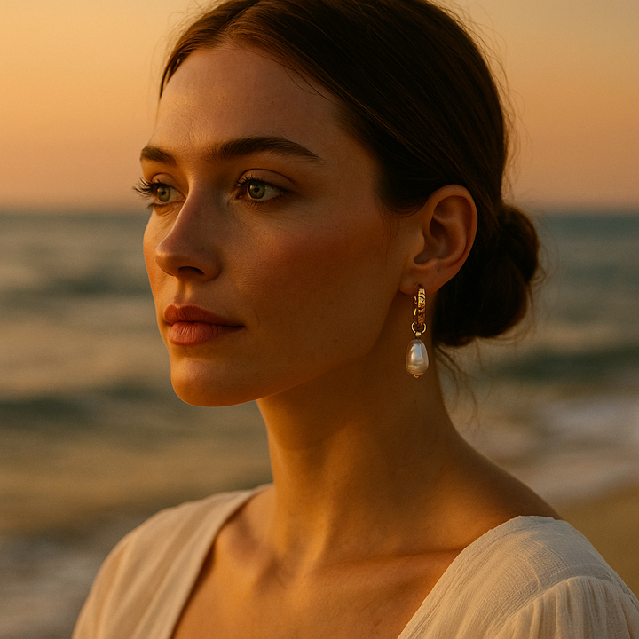 Sedna | Aquatic Pearl Drop Earrings
