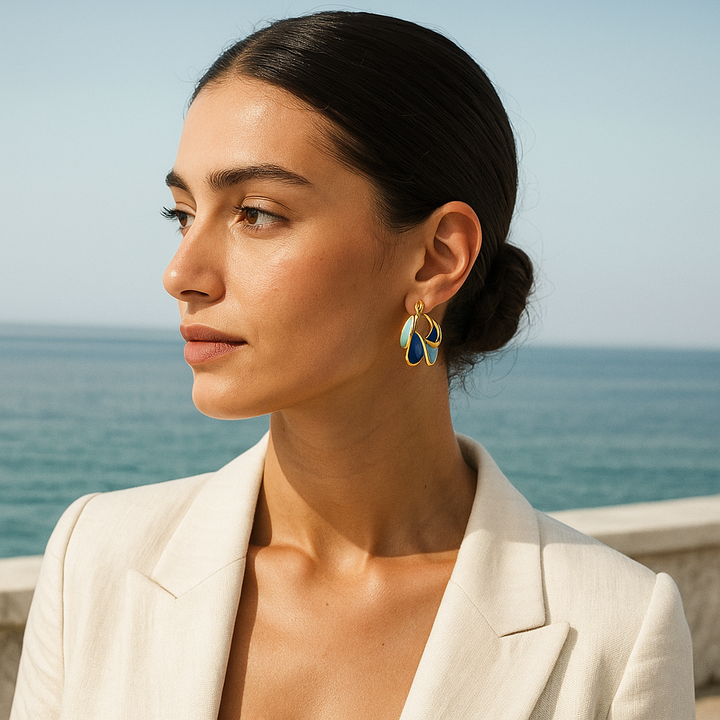 Brenda | Morning Waves in Enameled Elegance