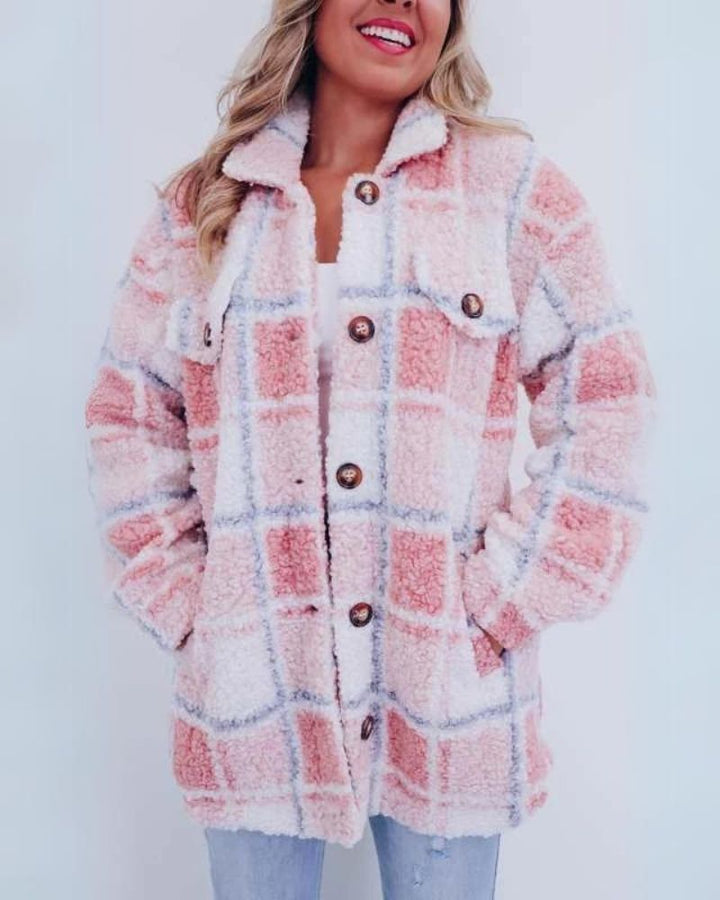 Sariel | Casual Fleece Plaid Jacket