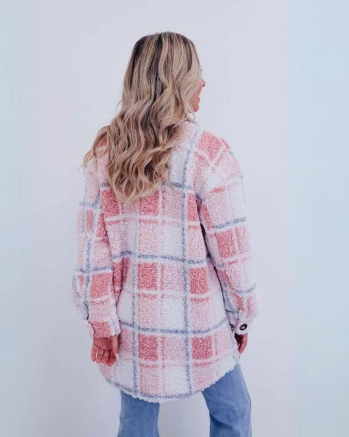 Sariel | Casual Fleece Plaid Jacket