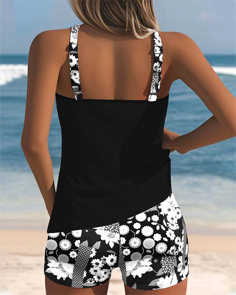 Aelina | Elegant Printed Swimsuit