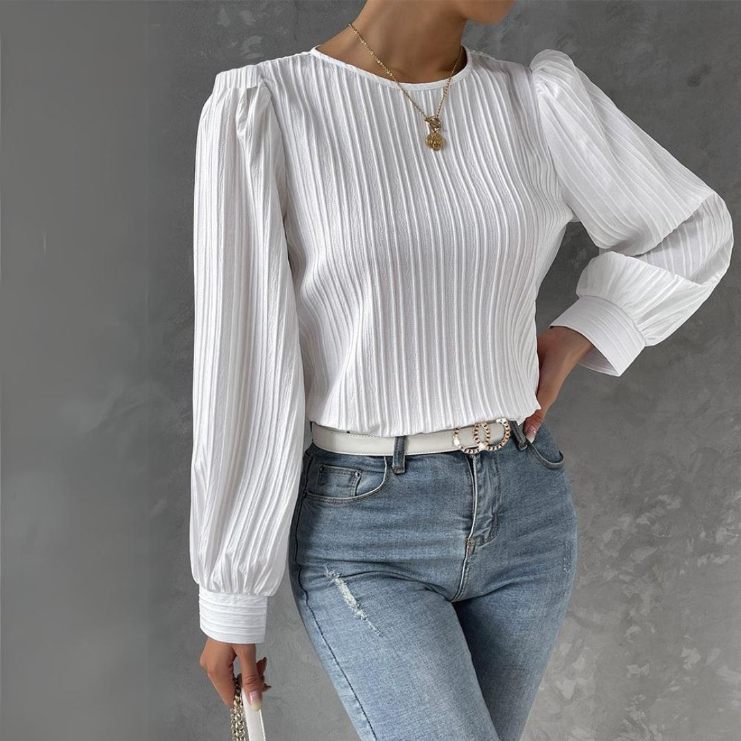 Selene | Casual Chic Solid Colour Blouse