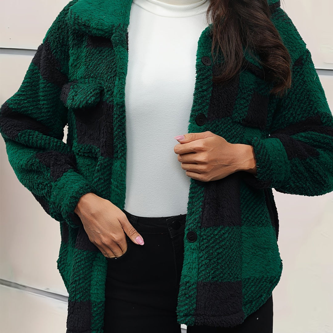 Thaya | Stylish Fleece Oversized Jacket