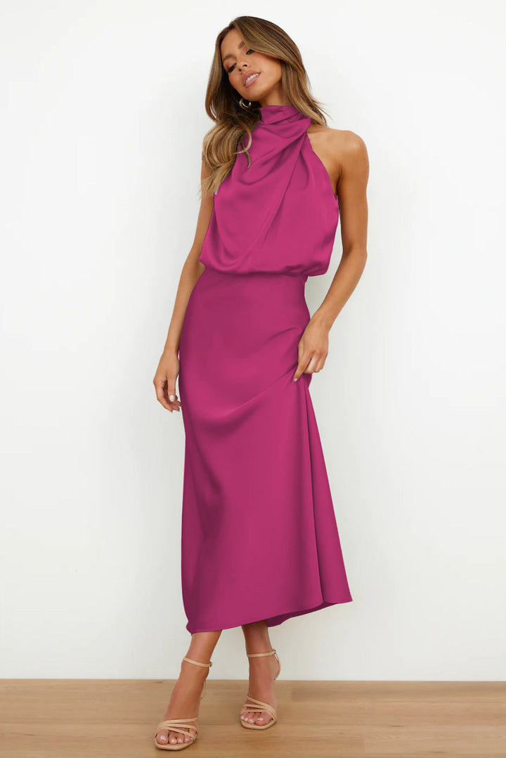 Georgina | Midi Dress with Off-the-Shoulder Design