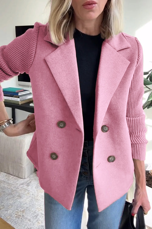 Anaru™ | Premium Elegant Knit-Sleeve Blazer