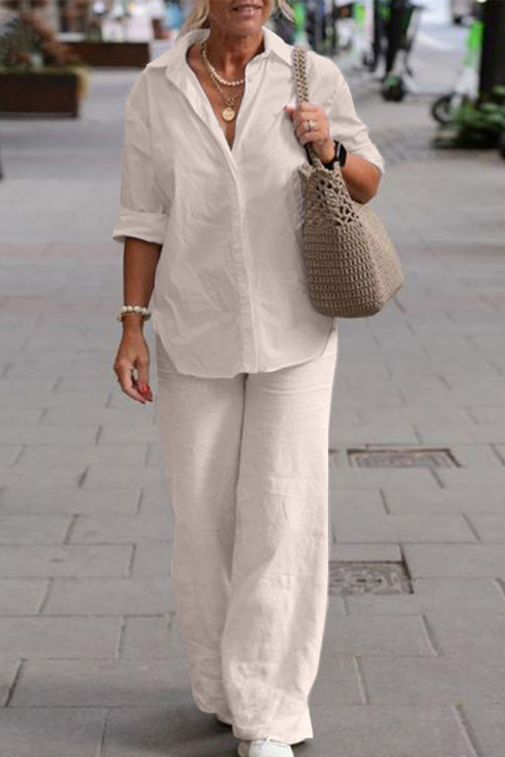 Tahua | Relaxed Shirt & Trousers Two-Piece Set