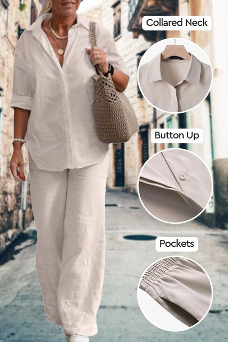 Tahua | Relaxed Shirt & Trousers Two-Piece Set