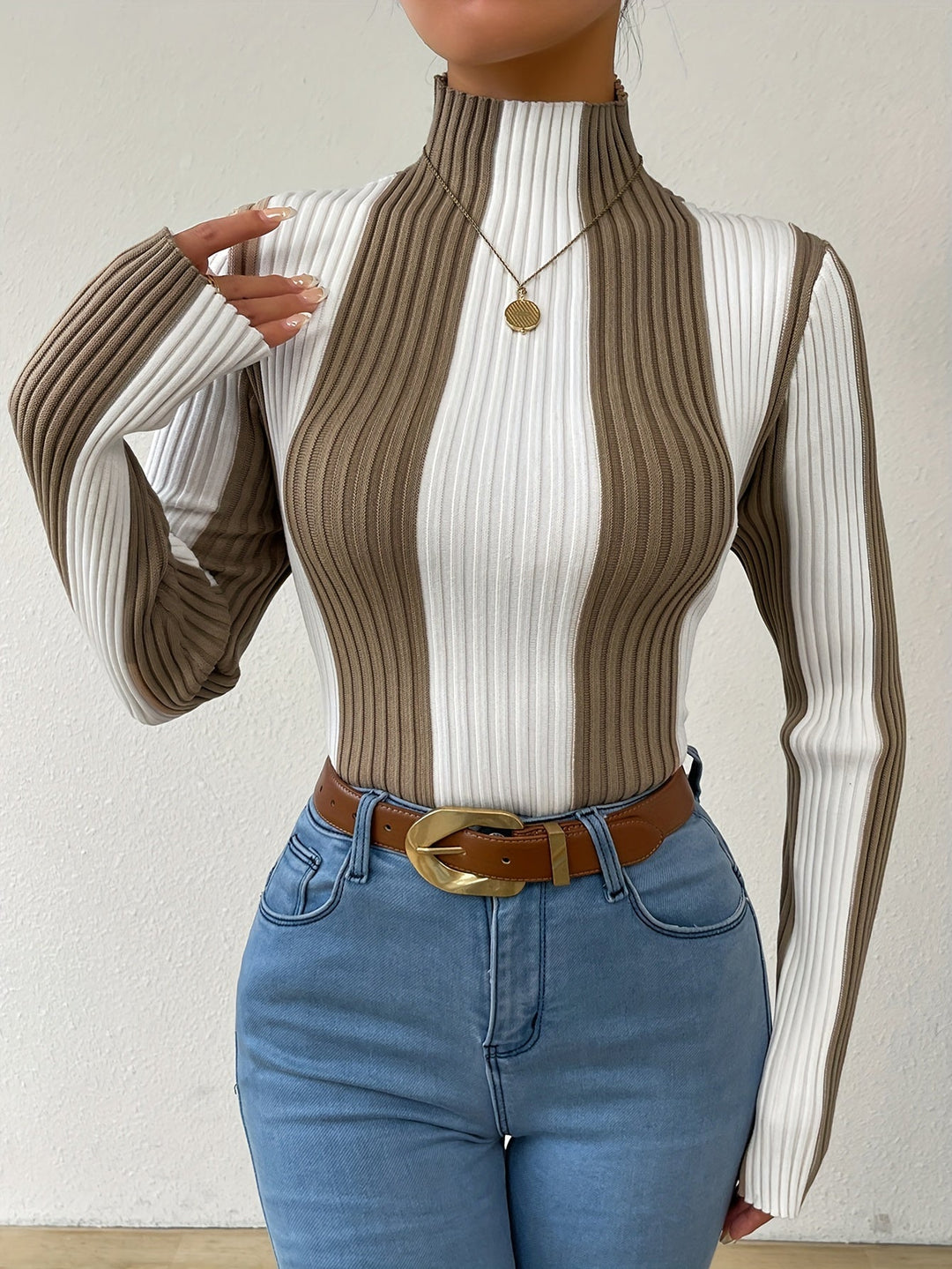 Mahora | Chic Slim-Fit Knit Pullover