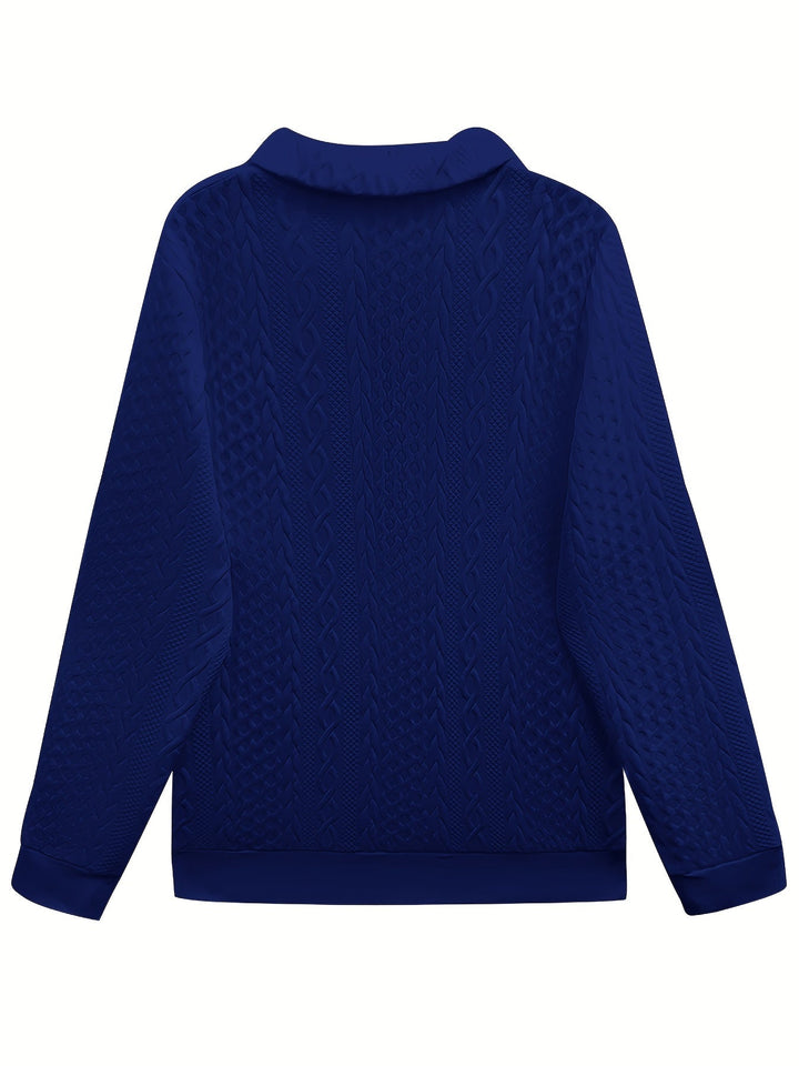 Diane | Chic Long Sleeve Zip Sweatshirt