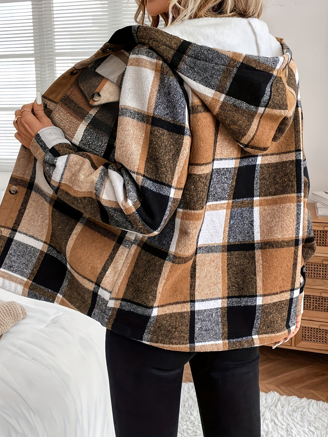Mapu | Flannel-Style Hoodie Jacket