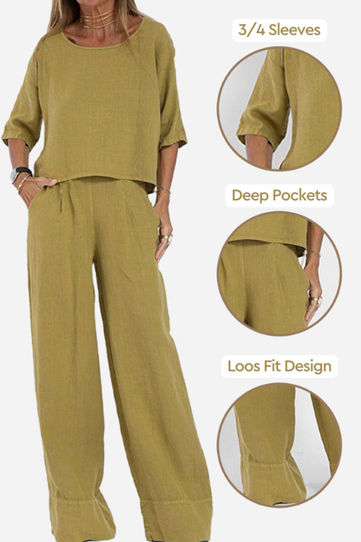 Maimoa™ | Solid Colour Matching Two-Piece Set