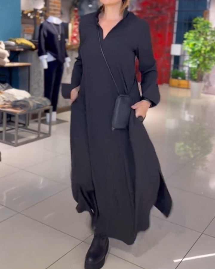 Evie | Retro Vibe Loose Fit Maxi Dress