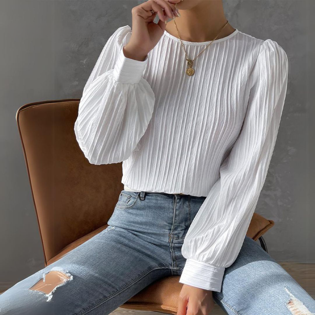 Selene | Casual Chic Solid Colour Blouse