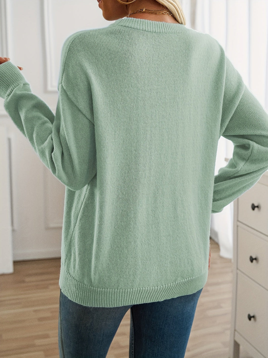 Diana | Long Sleeve Crew Neck Sweater