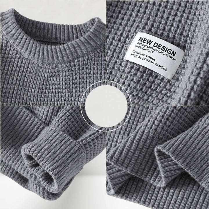 Timo | Round Neck Knitted Sweatshirt