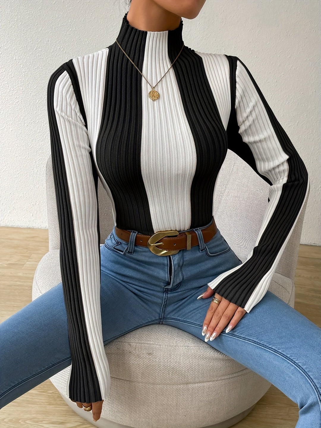 Mahora | Chic Slim-Fit Knit Pullover