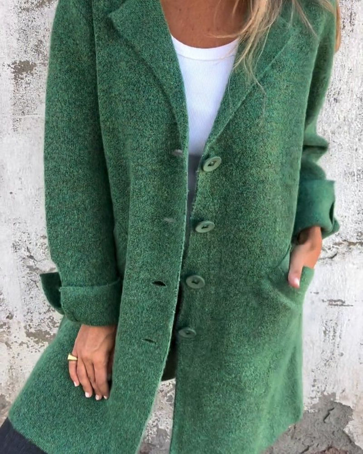 Cali | Casual Long Coat with Lapels