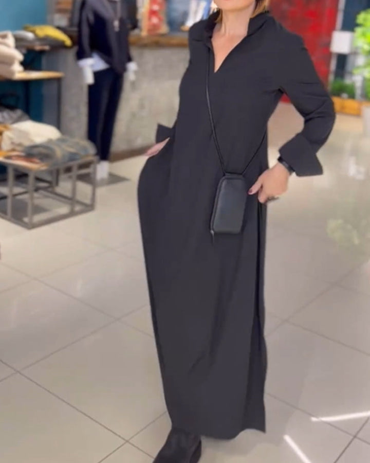 Evie | Retro Vibe Loose Fit Maxi Dress